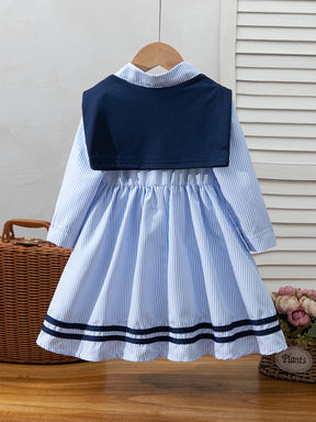 Rochie cu guler detasabil Yrva Albastru