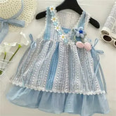 Rochie cu palarie Blunina Albastru