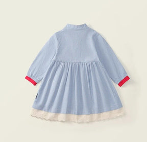 Rochie cu detalii Roa Albastru