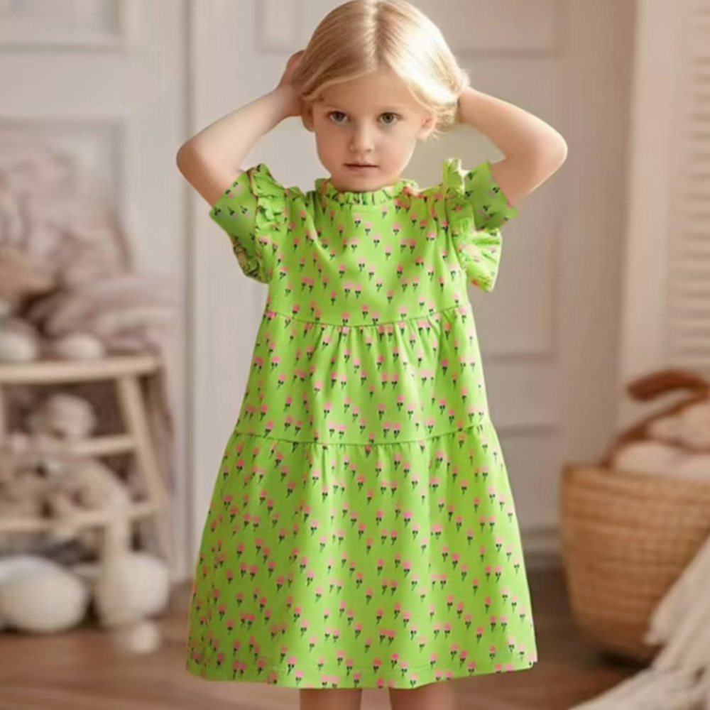 Rochie cu detalii Runa Verde