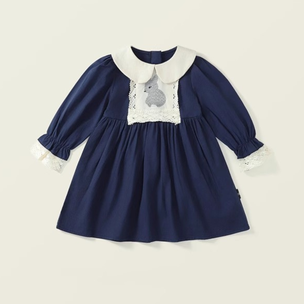 Rochie cu detalii Sibla Albastru