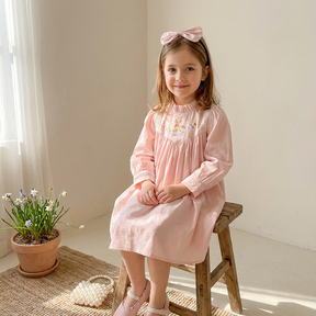 Rochie cu cordeluta Renara Roz