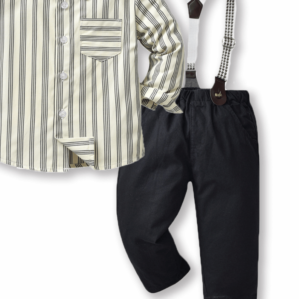 Készlet din patru piese Lenel Negru