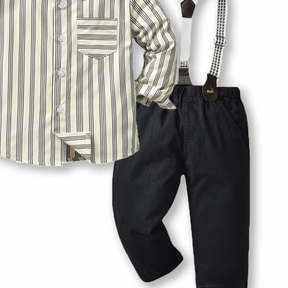 Készlet din patru piese Lenel Negru