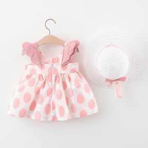 Rochie cu palarie Adelsy Roz