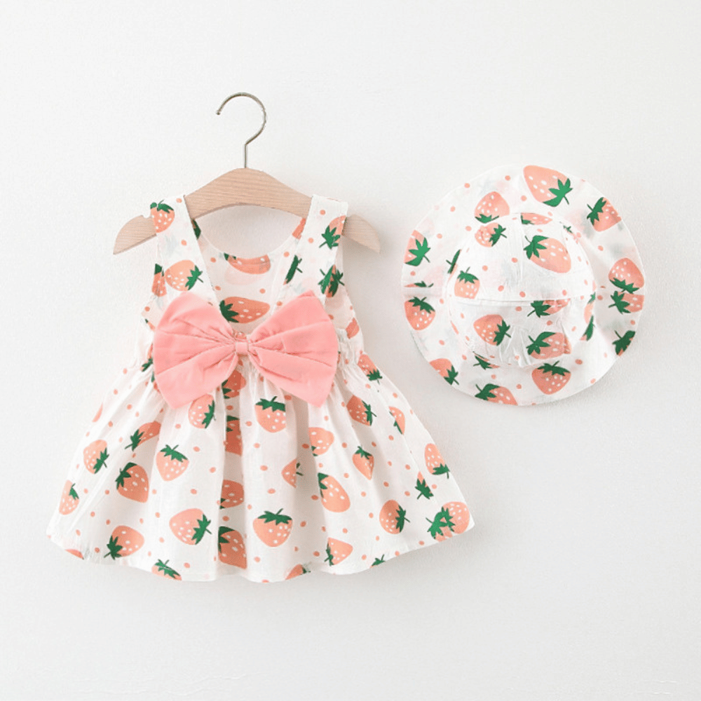 Canoli rózsaszín ruha kalappal