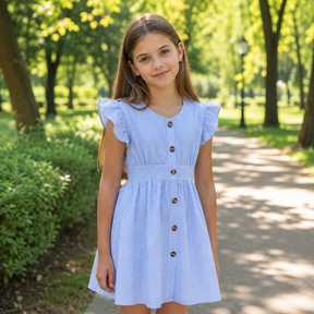 Rochie cu detalii Birsa Albastru