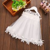 Rochie din tulle cu aplicatii Olivia Alb