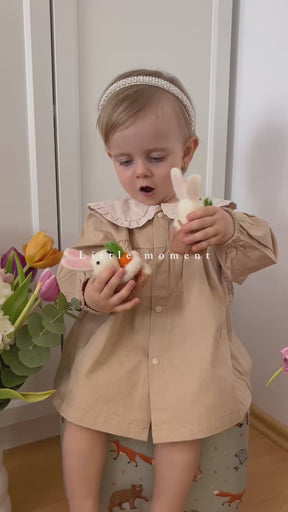 Yusia krém részletes ruha
