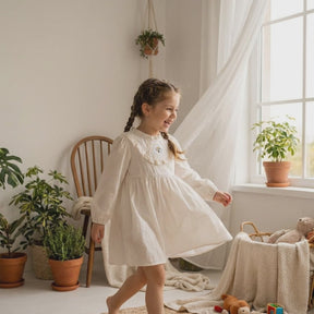 Rochie cu detalii Lameny Crem