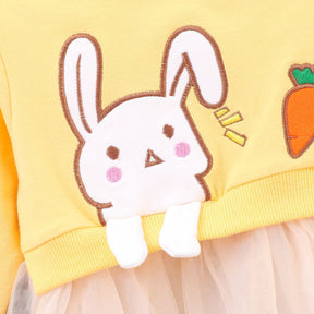 Lolyna mintás tunika Sárga