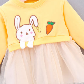 Lolyna mintás tunika Sárga