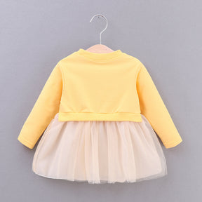 Lolyna mintás tunika Sárga